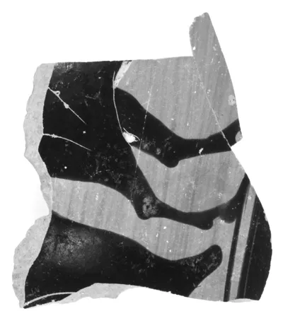Attic Black-Figure Neck Amphora Fragment (comprised of 2 Joined Fragments)
