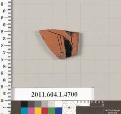 Terracotta fragment of a kylix (drinking cup)