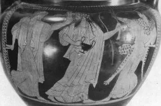 KRATER, COLUMN (ATHENIAN, RED-FIGURE)