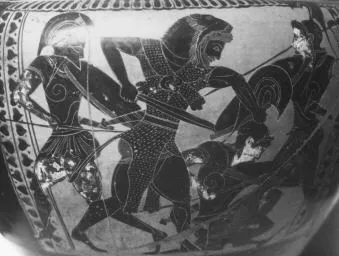 KRATER, COLUMN (ATHENIAN, BLACK-FIGURE)