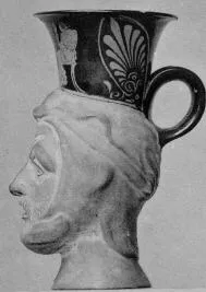 FIGURE VASE, MUG (ATHENIAN, RED-FIGURE)
