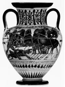 AMPHORA, NECK (ATHENIAN, BLACK-FIGURE)