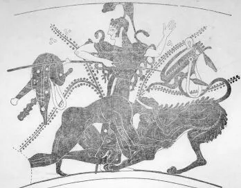 AMPHORA, NECK (ATHENIAN, BLACK-FIGURE)