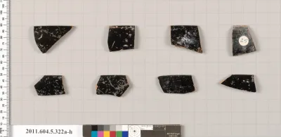 Terracotta rim fragments of kylikes (drinking cups)