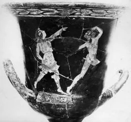 KRATER, CALYX (ATHENIAN, RED-FIGURE)