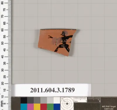 Terracotta rim fragment of a kylix: Lip cup (drinking cup)