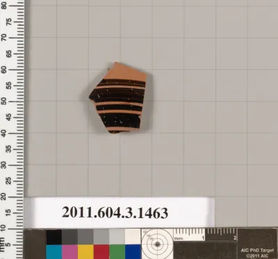 Terracotta fragment of a skyphos (deep drinking cup)