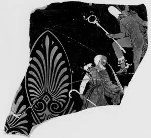 KRATER, VOLUTE, FRAGMENT (SOUTH ITALIAN, APULIAN, RED-FIGURE)