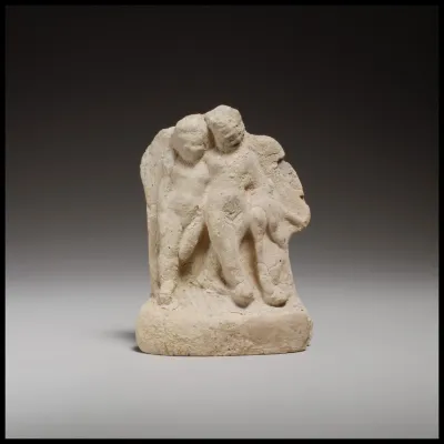 Relief with two nude girls