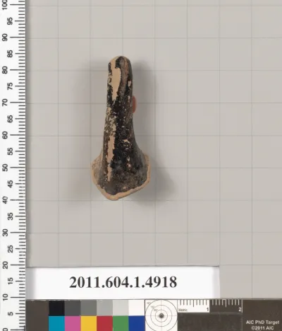 Terracotta fragment of a kylix (drinking cup)