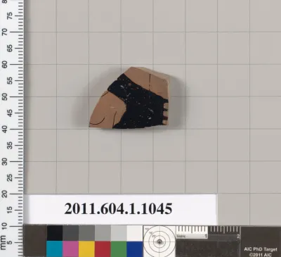 Terracotta fragment of a kylix (drinking cup)