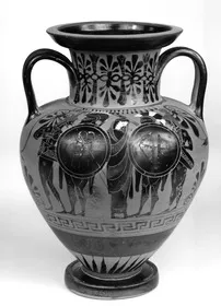 AMPHORA, NECK (ATHENIAN, BLACK-FIGURE)