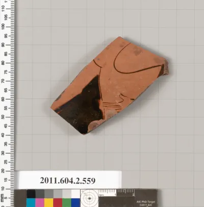 Terracotta fragment of a column-krater (bowl for mixing wine and water)