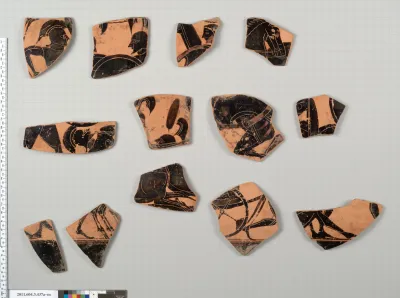 Terracotta fragments of a neck-amphora (jar)