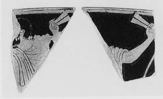 KANTHAROS, FRAGMENTS (ATHENIAN, RED-FIGURE)