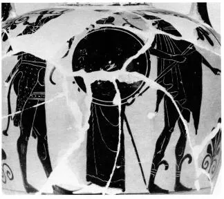 AMPHORA, NECK (ATHENIAN, BLACK-FIGURE)
