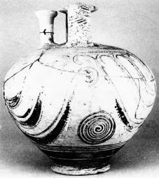 STIRRUP JAR (MYCENEAN)