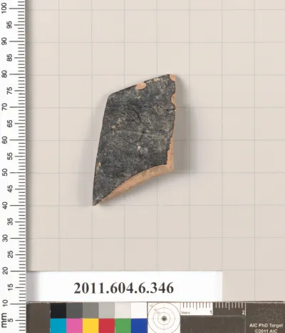 Terracotta fragment of a closed shape