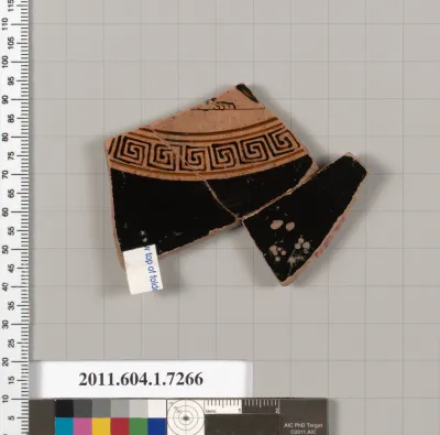 Terracotta fragment of a kylix (drinking cup)