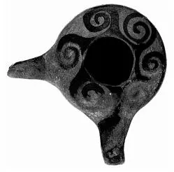 FEEDER (ATHENIAN, BLACK GLAZE)