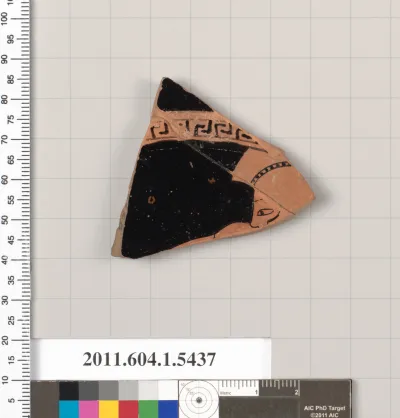 Terracotta fragment of a kylix (drinking cup)