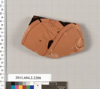 Terracotta fragment of a column-krater (bowl for mixing wine and water)?