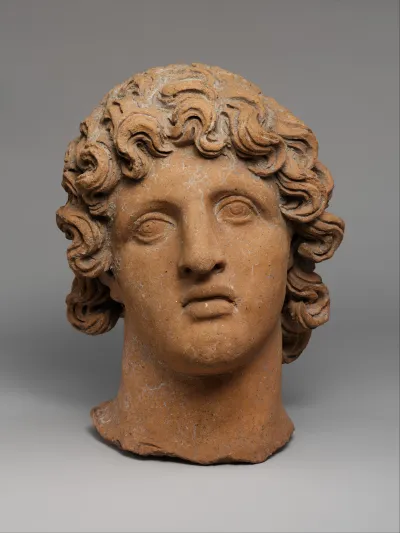 Terracotta head of a youth