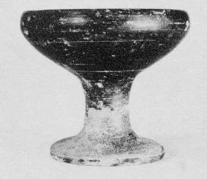 CHALICE (ETRUSCAN, BLACK GLAZE)