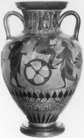 AMPHORA, NECK (ATHENIAN, BLACK-FIGURE)
