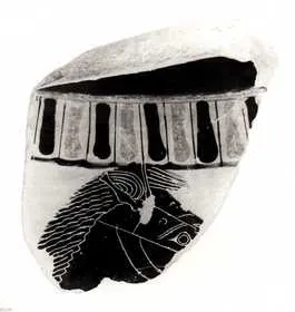 KRATER, COLUMN, FRAGMENT (ATHENIAN, BLACK-FIGURE)