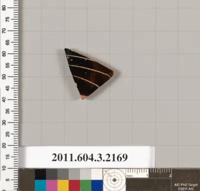 Terracotta fragment of a kylix (drinking cup)