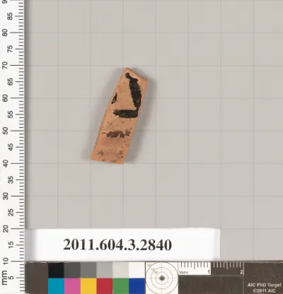 Terracotta fragment of a closed shape