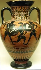 AMPHORA, NECK (ATHENIAN, BLACK-FIGURE)