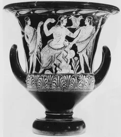 KRATER, CALYX (ETRUSCAN, RED-FIGURE)