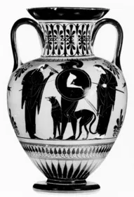 AMPHORA, NECK (ATHENIAN, BLACK-FIGURE)