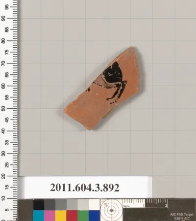 Terracotta fragment of a lekythos (oil flask)