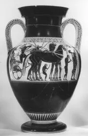 AMPHORA, BELLY, TYPE A (ATHENIAN, BLACK-FIGURE)