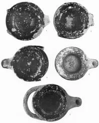 LAMP (ATHENIAN, BLACK GLAZE)