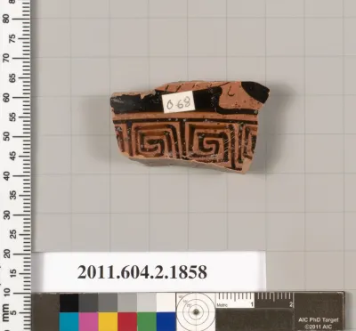 Terracotta fragment of a skyphos (deep drinking cup)
