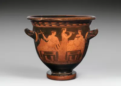 Terracotta bell-krater (bowl for mixing wine and water)