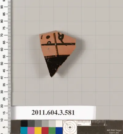 Terracotta fragment of a column-krater (bowl for mixing wine and water)