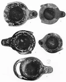 LAMP (ATHENIAN, BLACK GLAZE)