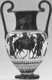 AMPHORA, NECK (ATHENIAN, BLACK-FIGURE)