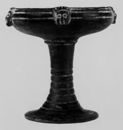 CHALICE (ETRUSCAN, BUCCHERO)