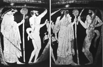 KRATER, COLUMN (ATHENIAN, RED-FIGURE)