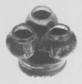 KERNOS (ETRUSCAN, BLACK GLAZE)
