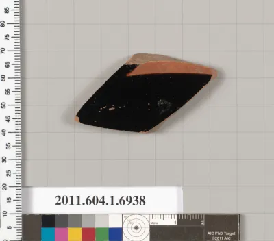 Terracotta fragment of a kylix (drinking cup)