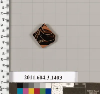 Terracotta fragment of a skyphos (deep drinking cup)