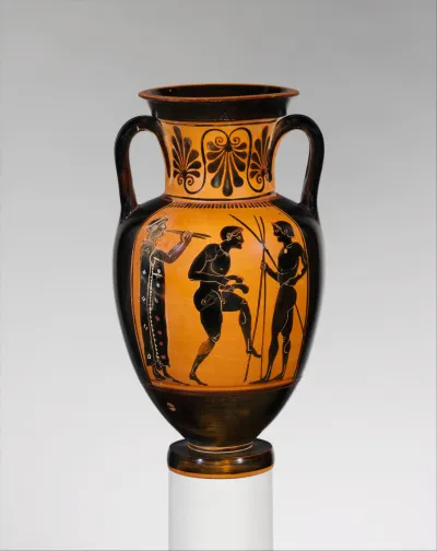 Terracotta neck-amphora (jar)