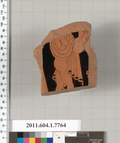 Terracotta fragment of a kylix (drinking cup)